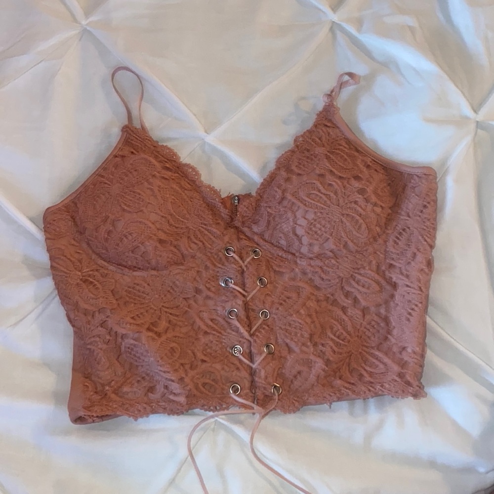 corset top with built in bra